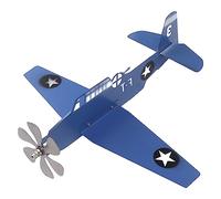 Pssopp Veleta de Avión, Veleta de Metal, Piper J3 Cub, Veleta de Avión, Molinillo de Viento para Exteriores, para Decoración de Jardín