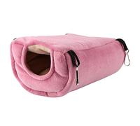 Pssopp Velvet de Cristal Suave Nido de Pájaros a Prueba de Viento Hamaca Colgando Cueva de Cama Colgante para Hamster. (Talla Grande)