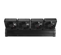 Pssopp Ventilador de Enfriamiento de Acuario con 4 Cabezales de Ventilador Enfriador de Tanque de Peces Ajustable Giratorio de 100 Grados Reduce la Temperatura del Agua 3-4 ℃ (Enchufe de la UE)