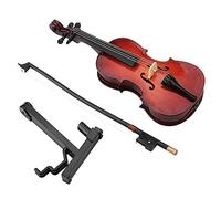 Pssopp Violonchelo en Miniatura, Modelo de Instrumento Musical de Madera con Soporte, 5,5 Pulgadas para Amantes de la Música y Decoración del Hogar