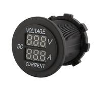 Pssopp Voltímetro LED Dual Amperímetro para Coche, Monitor de Batería Digital de Nailon 12 V 24 V, Pantalla Roja, Protección contra Sobrecarga, Medidor de Corriente de Voltaje de Alta Precisión para