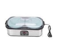 Pssopp Yogurtera Automática de 2 L con Temporizador, Diseño de Acero Inoxidable, Fermentación de 48 H y Pantalla LCD para Uso Doméstico y comercial. (EU enchufe 220V)