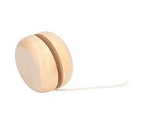 Pssopp Yoyos de Madera de 4 Piezas, Yoyos de Bricolaje sin Terminar de Primera Calidad, Pequeños Juguetes Portátiles con Peonza para Juguetes, Proyectos Educativos de Manualidades para
