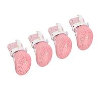 Pssopp Zapatos para Perros, Botas para Cachorros, Botines para Perros, 4 Piezas, Malla Transpirable Antideslizante con Cierre de Gancho, Suela Antideslizante (Número 3 (14 X 2,9 X 2 cm / 5,5 1,1