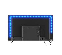 PSTAR Tira LED TV, 2M Luces LED RGB Bluetooth con Música Con AplicacióN Y Control Remoto, Luz LED TV Gaming con Cinta Autoadhesiva de 40-60 Pulgadas, Cine, Casa, Cocina, Dormitorio, Sala de Estar