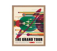 Pster Master Space Poster - The Grand Tour NASA Space - Vintage Style Travel Poster - Decoracin de pared nica para la sala de estar de la sala