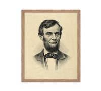 Pster Master Vintage Painting Poster - Retro Historical Print - Gift for Artist Friend - Abraham Lincoln Presidente de los Estados Unidos de Am