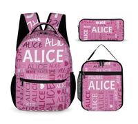 PSUNEY Mochilas personalizadas para niños, conjuntos de mochilas con nombres personalizados, adecuadas para niñas y niños, ideales para viajes, aventuras, colegio y tiempo libre