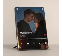 PSUNEY Placa Musical Spotify con Foto Personalizada - Marco que Reproduce Tu Canción al Tocar - Regalo Emocional para Bodas, Aniversarios, San Valentín y Cumpleaños