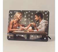PSUNEY Placa Musical Spotify con Foto Personalizada - Marco que Reproduce Tu Canción al Tocar - Regalo Emocional para Bodas, Aniversarios, San Valentín y Cumpleaños