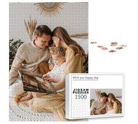 PSUNEY Puzzle Personalizado con Foto Favorita de 35/70/120/200/300/500/1000/1500/2000/3000 Piezas Rompecabezas para Montar Regalo Original Diferentes Tamaños Disponible