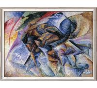 PSVDCTOO Famosa Cuadro en Lienzo Impresión Imagen Dinamismo di un ciclista di Umberto Boccioni para Oficina Decorativos 60x90cm