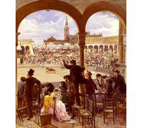 PSVDCTOO Famosa Cuadro en Lienzo Impresión Imagen Plaza De Toros di Jose Jimenez Y Aranda para Oficina Decorativos 60x90cm