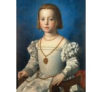 PSVDCTOO Famosa Cuadro en Lienzo Impresión Imagen Retrato de Bia De Medici por Agnolo Bronzino para Oficina Decorativos 60x90cm