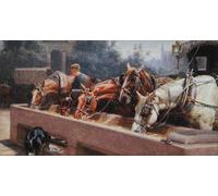 PSVDCTOO Famosa Pared Lienzo Arte Pintura Imagen Pro bono público por John Charles Dollman para Oficina Decorativos 60x90cm