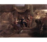 PSVDCTOO Reproducción de lienzo Pared Impresiones lienzo Murales la resolución de Luis XIV de hacer la guerra a la República Holandesa Charles Le Brun para Regalo 60x90cm