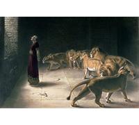 PSVDCTOO Reproducción de lienzo Pinturas Clásico Pintura Sobre Lienzo Daniel en el foso de los leones de Briton Riviere para Regalo 60x90cm