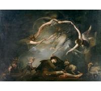 PSVDCTOO Reproducción de lienzo Pinturas Clásico Pintura Sobre Lienzo el sueño de los pastores del paraíso perdido de Henry Fuseli para Regalo 60x90cm