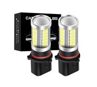 (PSx24W-Amarillo anaranjado) 2 luces antiniebla delanteras LED superbrillantes P13W para coche, luces de circulación