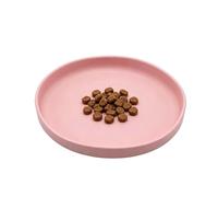 Psxixjsm Comedero para gatos, cuenco plano de silicona ancho, antideslizante, cuenco para gatos, plato redondo de silicona, práctico plato de comida