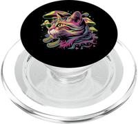 Psychedelic Art Gato Gatitos Gatos Gatito PopSockets PopGrip para MagSafe