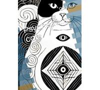 Psychedelic cats (coloring cat)
