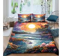 Psychedelic Funda Edredon Microfibra 3 Piezas Compuesto Impresión 3D Cierre de Psychedelic arte estilo Funda de Edredón Funda de Almohada a Juego Lavables Transpirable for niña Double（200x200cm）