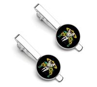 Psychedelic Sphynx Cat Alien Funny Tie Clip Clip Tie Bar Clip Regular Corbata Corbata Regalos Decorativos para Hombres, 5.5x2.2cm, Metal