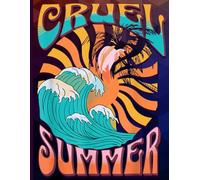 Psychedelic Sunset Waves Notebook for Summer Vibes and Creative Writing