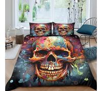 Psychedelic Surreal Funda Edredon Juego de Ropa de Cama de 3 Piezas Impresión 3D Cierre de Psychedelic Surreal Funda de Edredón Funda de Almohada a Juego Suave for Adolescentes Super King（260x220cm）