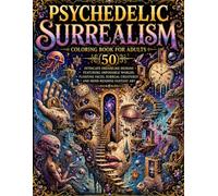 Psychedelic Surrealism Coloring Book for Adults: 50 Intricate Dreamlike Designs Featuring Impossible Worlds, Floating Faces, Surreal Creatures and Mind-Bending Fantasy Art