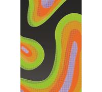 Psychedelic Swirl Notebook | Vibrant Abstract Waves Lined Journal | 100 Pages 6x9 in | Groovy & Colorful Design for Notes & Ideas | ESTA CABRON Brand