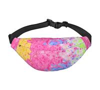 Psychedelic Tie Dye Pack Riñonera Ajustable para Hombres Mujeres Viajar Senderismo Ciclismo Correr, Como se muestra en la imagen, Talla única, Mochila casual