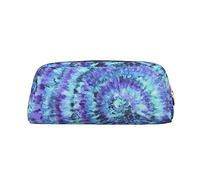 Psychedelic Tie Dye PVC Pencil Case Stationery Organizer Pouch Pen Box Portable Pencil Bag for Office, color, 5.0cm*10.5cm*20.5cm, Estuche para lápices