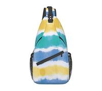 Psychedelic Tie Dye Sling Bag Senderismo Mochila Crossbody Hombro Mochila Viaje Pecho Pack para Hombres Mujeres
