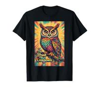 Psychedelic Trust The Unknown Trippy Owl Hippie Camiseta