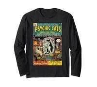 Psychic Cats Edgy Alternative Aesthetic 1950s Comic Cover Manga Larga
