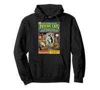 Psychic Cats Edgy Alternative Aesthetic 1950s Comic Cover Sudadera con Capucha