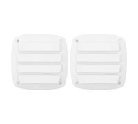 Psytfei 2PCS 5 Inch Boat Louvered Vents Nylon Marine Air Vent Grille Cover for Yacht RV Caravan Home Ventilation