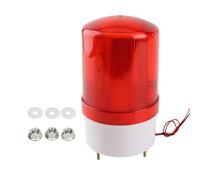 Psytfei Luz de baliza estroboscópica giratoria LED Industrial luz de señal giratoria eléctrica alarma silenciosa emergencia roja 12V (24V)