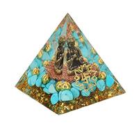 Psytfei Pirámide De Piedra De Poder, Pirámide De Energía, Cristal, Diseño De Buda, Exquisita Y Hermosa Pirámide, Adorno De Decoración De Piedra De Poder para Meditación De Yoga