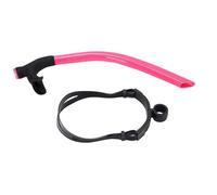 Psytfei Tubo de respiración para natación con Correa, Boquilla de Silicona para Adultos, Snorkel de Entrenamiento Frontal para Buceo para Principiantes (Rosa)