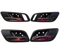 PT Auto almacén gm-2546ma-qp2 - interior interior puerta Interior mango, color negro (Ebony) vivienda, cromo palanca - 1 frontal izquierda, 1 frontal derecho, 1 trasera izquierda, 1 trasero derecho