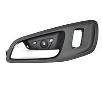PT Auto Warehouse FO-2541RA-FL - Manija interior para puerta, palanca plateada con carcasa negra, lado delantero izquierdo del conductor para Ford Transit Connect 2014-2018