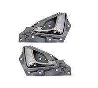 PT Auto Warehouse HO-2615MH-FP - Manija interior para puerta, cromada con carcasa gris claro - Par delantero izquierdo/derecho