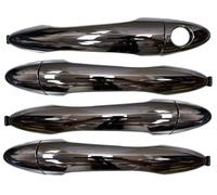 PT Auto Warehouse KI-3502M-QPK - Manijas Exteriores Manillas para Puertas Coche, Cromadas, sin Sensor RFID, DelanteraTrasera IzquierdaDerecha, Juego de 4