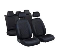 PT Cruiser Fundas de asiento - 1 set - Producto Premium Negro tintada cuadros