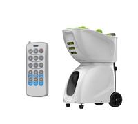 Pt-Max C Lanzador de Pelotas de Tenis,MáQuina de Lanzamiento de Tenis con Control Remoto,3 Modos de Control Inteligente,Pueden Contener MáS de 145 Pelotas,para Principiant(Size:Integrado,Color:Blanco)
