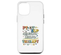 PT OT SLP Dream Team Therapy Retro Lettering Carcasa para iPhone 12/12 Pro