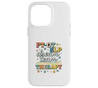PT OT SLP Dream Team Therapy Retro Lettering Carcasa para iPhone 14 Pro MAX